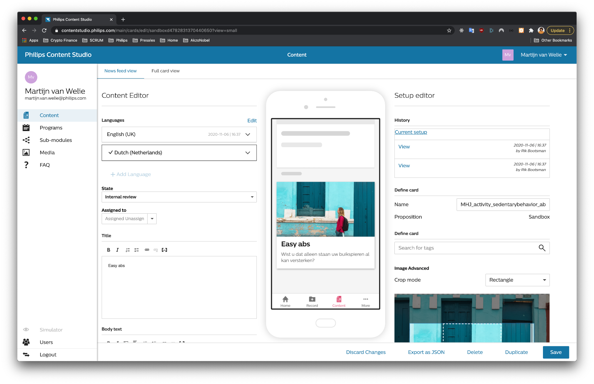 Rule-based Content Management Platform screenshot 2